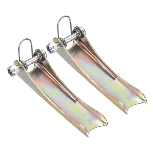 uxcell 5T Hook Safety Latch Kit, 2 Pack Thickened Metal Clevis Slip Hook Replacement Latch for Towing Receiver Hitch Truck Trailer, Color Steel (2.7 Inch / 68mm Length, 0.8mm Thinkness) - size: 5T, 2.7" / 68mm