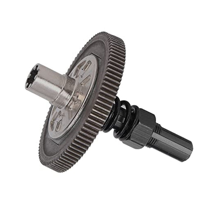 RC Car Differential Gear Set, Durable Metal Upgrade Parts High-Performance Slipper Assembly for 1/10 Scale Off-Road Racers and RC Hobbyists - color: Black