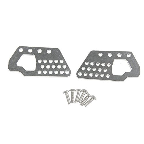 Que-T Aluminum Front and Rear Dual Damper Shock Mount for 1/10 Axial Wraith RC Truck (Silver)