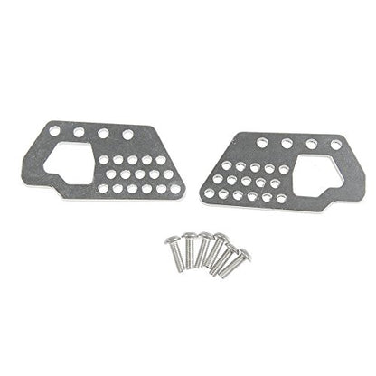 Que-T Aluminum Front and Rear Dual Damper Shock Mount for 1/10 Axial Wraith RC Truck (Silver)