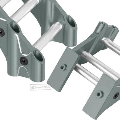 RC Aluminium Wheelie Bar Set & Wing Mount Upgrades Part for 1/10 KRATON 4X4 4S V2 BLX,OUTCAST 4X4 4S V2 BLX,Alloy Rear Wing Mount Stand Up Wheel Hops Up,Replace ARA320613,ARA320631,Titanium - color: Titanium(1 Set)