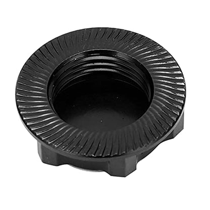 17mm Hex Wheel Nuts, 4pcs Aluminum Alloy 17mm Self Lock Hex Wheel Nuts Adapter Dustproof Caps for 1/8 RC Car Track Wheel Rims (Black) - color: Black