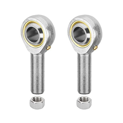 POS8 Rod End Bearing, 2pcs 8mm Bore Pre-Lubricated M8x1.25mm Metric Male Thread Right Hand Heim Joint with Jam Nuts - size: 8mm, style: POS