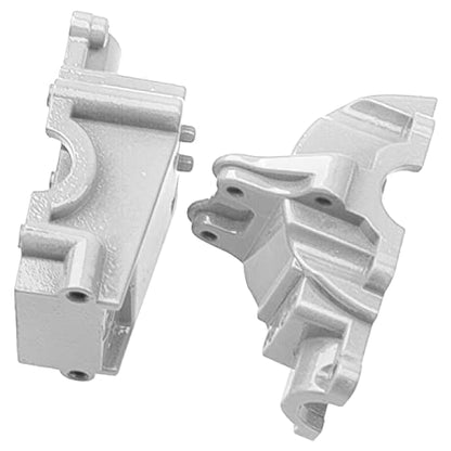 Aluminum Alloy 144001 Differential Gearbox Housing Cover Gear Box Shell Compatible with WLtoys 144001 1/14 RC Car Upgrade Parts (Silver) - color: Silver