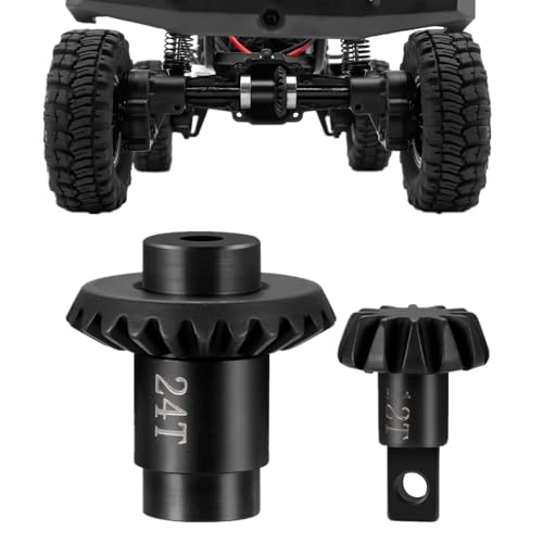 12/24T Steel Axle Gear Set for 1/24 RC Crawler FMS FCX24 FCX18 | Upgrade Parts Stock Gears - size: 12/24T