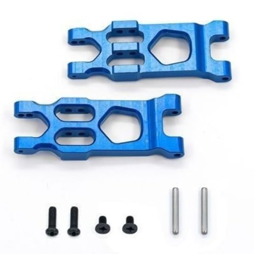 15Pc/Set Compatible with HAIBOXING 1/18 RC Car Parts, Metal Upgrade Parts Suspension Arm Steering Knuckle Wheel Hub Shock Tower for HBX 18859 18858 18857 18856 RC Cars Accessories (Blue) - color: Blue