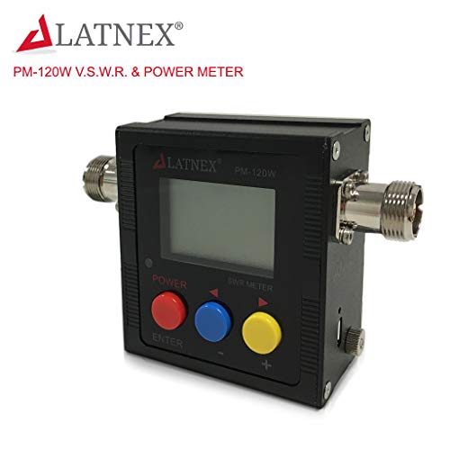 PM-120W Digital VHF UHF 125-525Mhz Power SWR Meter and Frequency Counter - HF RF Meter HAM Two-Way Radio SO239 Connector - style: PM-120W