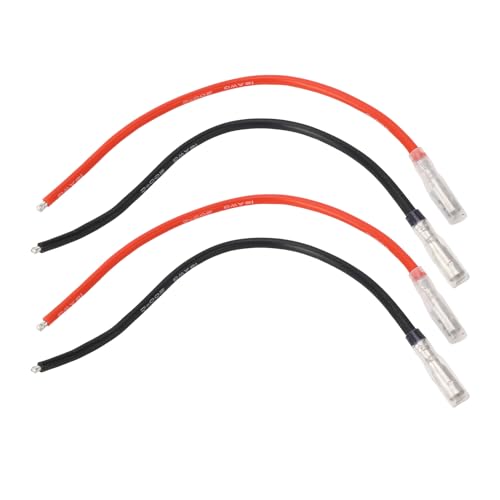 RC Motor Wire, 16AWG Silicone Cable with Banana Plugs, High Current Handling for RC and Vehicles