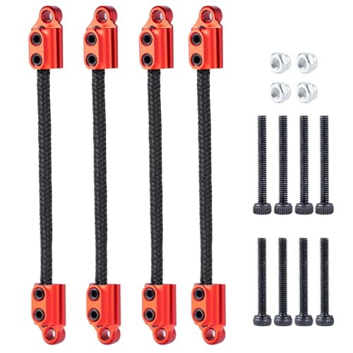 SWX Shock Straps for Losi Mini LMT 1/18 Red | Shock Straps, Suspension Limit, Losi Mini LMT, 1/18 Scale, Red