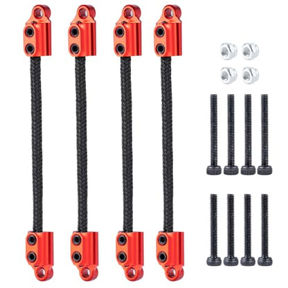SWX Shock Straps for Losi Mini LMT 1/18 Red | Shock Straps, Suspension Limit, Losi Mini LMT, 1/18 Scale, Red
