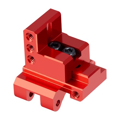 1/24th Adjustable Rear Link Mount Aluminum Link Bracket for Axial SCX24 1:24 RC Model Crawler Car Upgrade Parts (Red) - color: Red