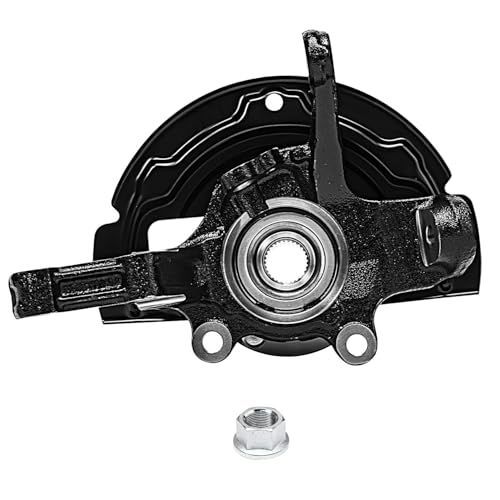 Detroit Axle - Front Steering Knuckles & Wheel Hub Bearings + Brake | Calipers w/Bracket Replacement for 2002-2006 Nissan Altima 3.5L - size: 4BU48743/Kit