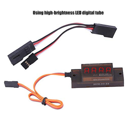 RC Ignition Tachometer for DLE Series Gasoline Engines, Black PCB, V5.0 Revolution Meter, 2.13 x 0.79 x 0.59in