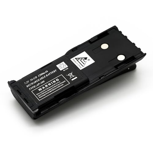 ExpertPower® 7.2V 1200mAh NiCd Battery for Motorola HNN9628, HNN9628AR, HNN9628B | Compatible with GP88, GP300, MTX638, LTS2000, and More | Compact Rechargeable Radio Battery - size: HNN-9628L