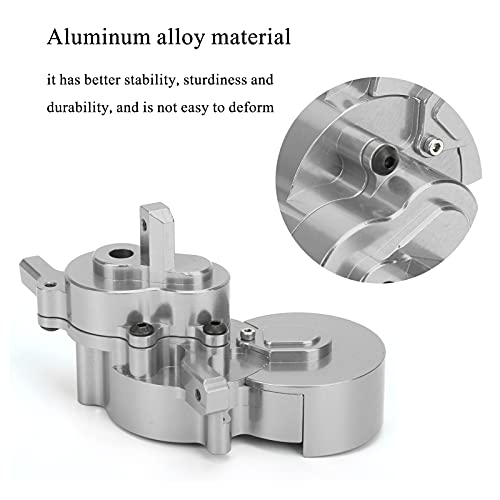 Aluminum Alloy Transmission Case Housing Set, RC Gearbox Housing for GEN8 1/10 RC Car, CNC 6061 - T6 with Hard Anodized Finish and PTFE Coated Gears (Silver) - color: Silver