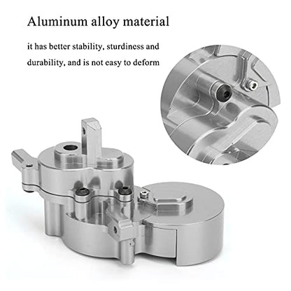 Aluminum Alloy Transmission Case Housing Set, RC Gearbox Housing for GEN8 1/10 RC Car, CNC 6061 - T6 with Hard Anodized Finish and PTFE Coated Gears (Silver) - color: Silver