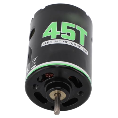 20T Brushed Motor 540 with Blue Heatsink | Replacement for 1/10 RC Off Road Truck, Climbing Buggy, Racing Car (45T) - size: 45T