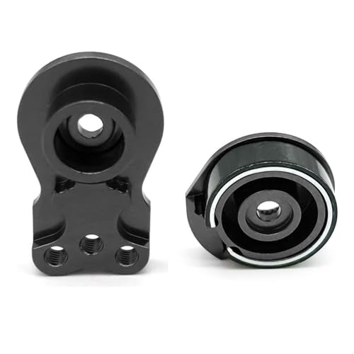 2Packs Aluminum 25T Servo Saver 3 Holes Adjustable Hi-Torque Servo Horn Compatible with 1/8 1/10 RC Car Crawler SCX10 Boat Capra TRX4 TRX6 RC Boat Parts (Black)
