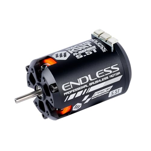 KWTRC Endless Brushless Motor, High-Torque & High-Efficiency RC Motor, Heat-Resistant, Lightweight Design, Compatible with 1/10 On-Road/Off-Road RC Race Cars (5.5T) - style: 5.5T
