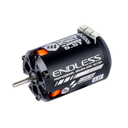 KWTRC Endless Brushless Motor, High-Torque & High-Efficiency RC Motor, Heat-Resistant, Lightweight Design, Compatible with 1/10 On-Road/Off-Road RC Race Cars (5.5T) - style: 5.5T