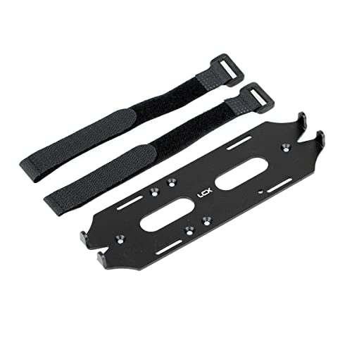 LCX Racing 1/10th RC Crawler Car CNC Machined Alloy Battery Tray for Axial SCX10 II 90046 90047, Upgrades Parts Accessories