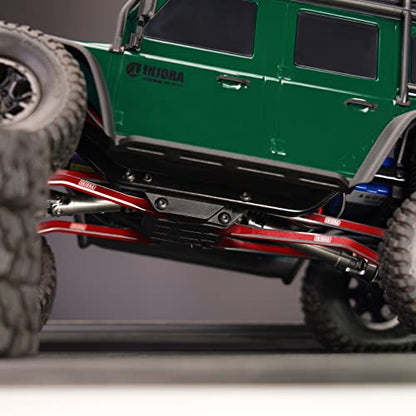 INJORA CNC Aluminum High Clearance Link for 1/18 TRX4M Defender Bronco（Red）