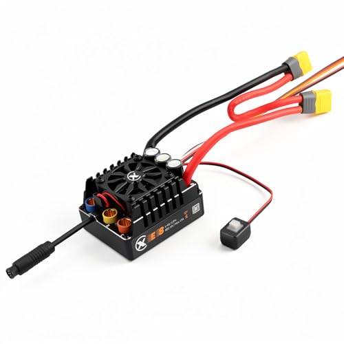 XC E8XT60 Sensored Brushless ESC for 1/8 RC Car,3-6S 160A | Bluetooth APP Programming,6.0V/7.4V/8.4V BEC,Turbo Timing,Multiple protection,Smart Fan - size: XT60