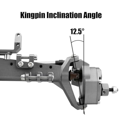 1/10 RC Crawler All Metal Front and Rear Portal Axle for Axial Capra 1.9 inch UTB AXI03004 Buggy F9 Wraith 90018 RR10 Upgrade Part (Axle Shaft) - color: Axle Shaft