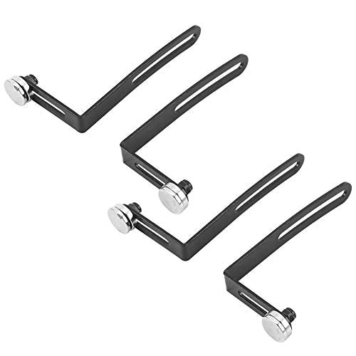 VBESTLIFE Body Mount Bracket for RC Car Shell, 4Pcs Magnetic L Bracket with Strong Magnet for 1/10 Scale RC Crawler, Metal Replacement Mounts for Axial SCX10, Easy Install Shell Mounting