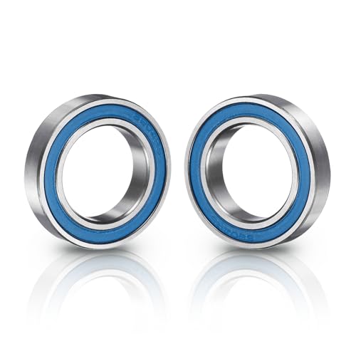 uxcell 4 Pcs 6804-2RS Deep Groove Micro Bearing, 20x32x7mm Double Rubber Sealed Chrome Steel Small Bearings (ABEC5, Z4 Low Noise) - size: 6804-2RS