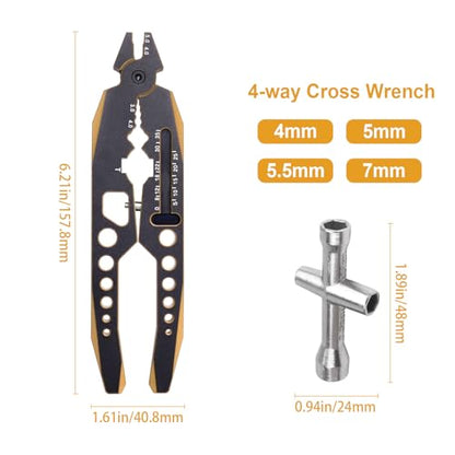 Metal Shock Absorber Pliers Ball Head Pliers Clip Multi-Function RC Tools for Traxxas Arrma Axial Redcat Losi Tamiya HSP HPI Exceed Cars (Black Gold) - color: Black Gold