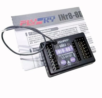 Flysky INr8-8D Receiver for NB4+ NB4 Pro AFHDS 3 Support S.Bus and 8 Channel Rc Car Light Control w/Failsafe
