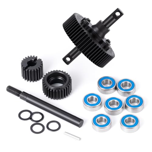 Steel Gearbox Transmission Gear Set with Ball Bearing | Upgrade Parts, For 1/10 Tra-xxas Slash 2WD Rustler Stampede Bandit VXL, RC Car