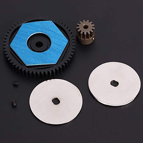 RC Car Spur Gear, Metal 56T Spur Gear and 12T Motor Gear RC Replacement Spare Upgrade Parts Accessories for SCX10 RC Car Model Spur Gear 32P Scx10 Ii Spur Gear