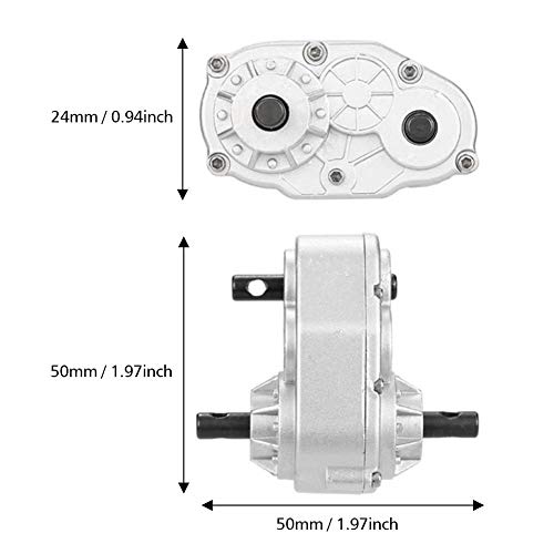 RC Crawler Transfer Case, Metal Construction with Included Screws Metal Upgrade Accessory for 1/10 Scale Off-Road Enthusiasts Hobbyists