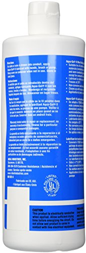 Ideal Electrical 31-378 Aqua-Gel® II Electrical Pulling Lubricant - 1-Quart Squeeze Bottle, Blue, 32 Fl Oz (Pack of 2) - size: 32 Fl Oz (Pack of 2)