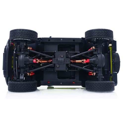 1/16 HG 210 RC Off Road Car Remote Control Electric Crawler Sound Light Smoke Unit Metal Gear Drive Shaft Battery Charger Hobby Model for Ages 14+ - color: Green