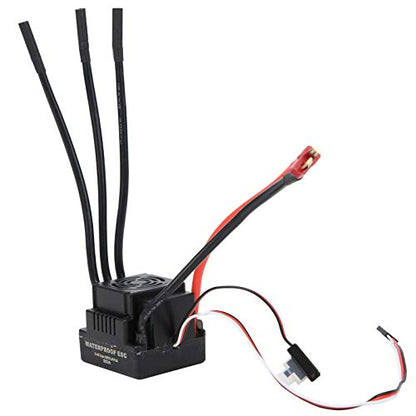 VGEBY Brushless ESC, 120A High-Current RC Speed Controller for 1/8 Scale Off-Road Racing, Electronic Speed Controller for Hobby Modeling Enthusiasts and RC Car Racing
