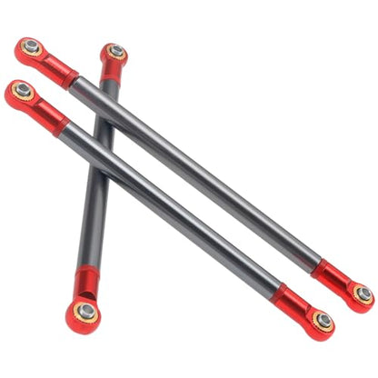 8Pcs Vgoohobby Alloy Upper & Lower Rod Link Chassis Linkage Compatible with Axial SCX10 90046 90047 313mm Wheelbase