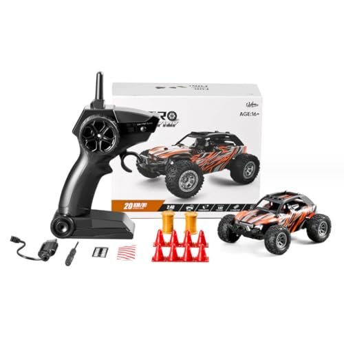 RC Off-Road Vehicle Model, 1/32 Scale 4WD Mini Electric 2.4G Remote Control High Speed Drift Off-Road, Mini Racing Drift Car for Adults - color: Orange/801