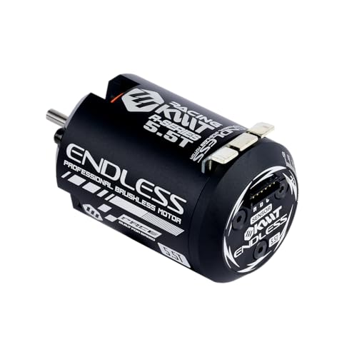 KWTRC Endless Brushless Motor, High-Torque & High-Efficiency RC Motor, Heat-Resistant, Lightweight Design, Compatible with 1/10 On-Road/Off-Road RC Race Cars (5.5T) - style: 5.5T