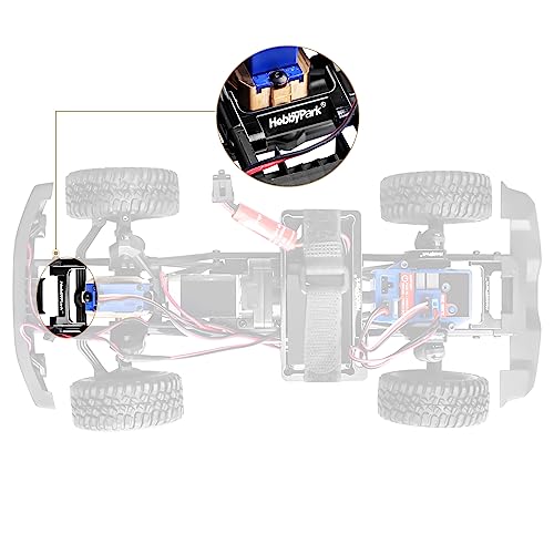 HobbyPark Aluminum Metal Front Bumper Mounts for Traxxas TRX4M 1/18 RC Crawler - style: Front