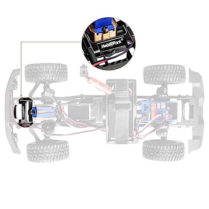 HobbyPark Aluminum Metal Front Bumper Mounts for Traxxas TRX4M 1/18 RC Crawler - style: Front