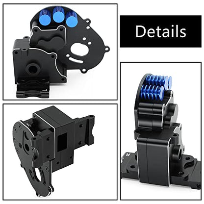 GLOBACT RC Transmission for 1/10 Slash/Stampede/Rustler 2WD, Replace 3691 | Including Aluminum Motor Plate and Arm Mounts
