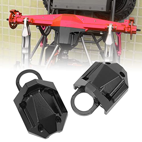 RC Rear Axle Gearbox Housing, Aluminium Alloy Strong Easy Installation RC Axle Gearbox Housing RC Exterior Gear Box Shell Cover for 1/7 UDR (Black)
