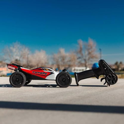 ARRMA Typhon GROM 4x4 RC Buggy, RTR, Red/White ARA2106T2 | Smart Small Scale, Battery Included, Charger Included - color: Red/White
