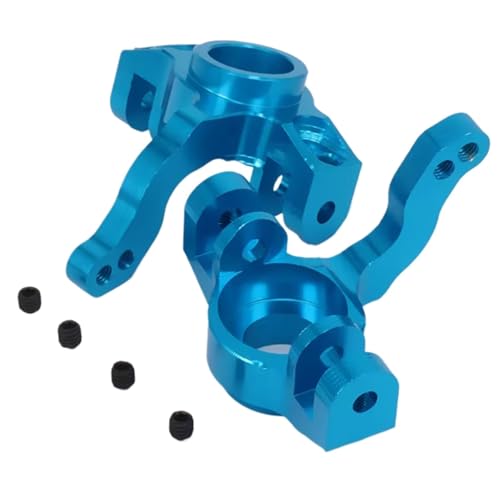 RC Steering Knuckle Block for Axial for Yeti 1/10 Aluminum Steering Knuckles Hub Carrier(l/r) Ax90026 Rc for Desert for Buggy Car Parts(Blue) - size: Blue