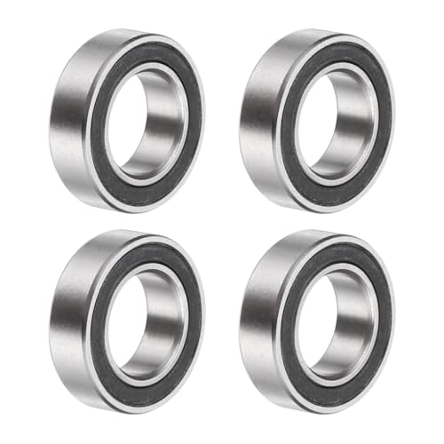 uxcell 4Pcs SMR148-2RS Deep Groove Ball Bearings, 8x14x4mm 440C Stainless Steel Double Shielded Bearings, ABEC 5 - size: 8x14x4mm