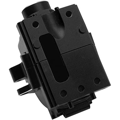 Metal Front/Rear Gearbox Housing Bulkhead Differential Gear Box Cover Case # 9529 Compatible with Traxxas 1/8 Sledge 4WD 95076-4 RC Monster Truck Upgarde Parts (Black) - color: Black