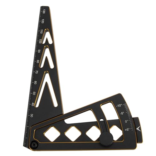 DKKY Adjustable RC Car Camber Gauge Ruler Wheel Rim Height Measuring Ruler Compatible with 1/10 1/8 1/7 RC Car Crawler